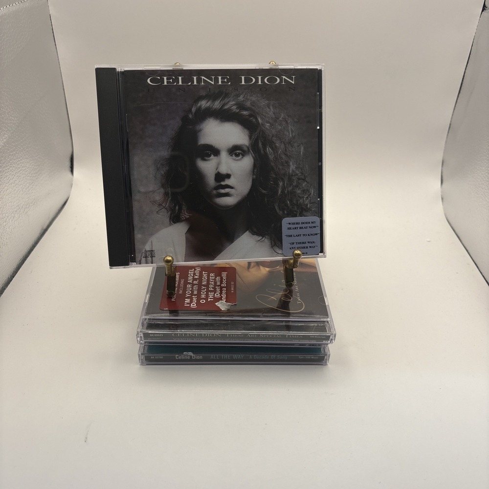 Lot of 4 Celine Dion CDs: Unison, Special Times, Talk About Love, All The Way